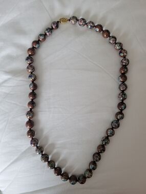 Vintage Boho Cloisonné Beaded Necklace